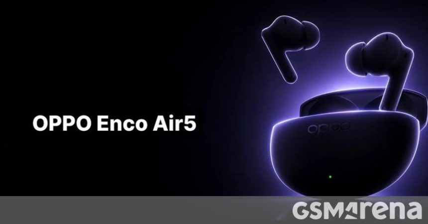 Oppo Enco Air5 TWS earphones teased ahead of launch